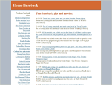 Tablet Screenshot of homebareback.com